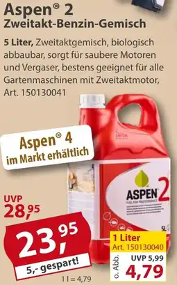 Sonderpreis Baumarkt Aspen 2 Zweitakt-Benzin-Gemisch Angebot