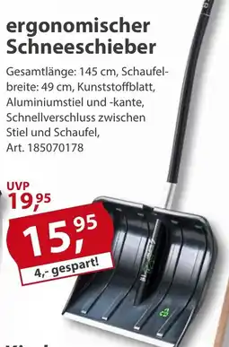 Sonderpreis Baumarkt ergonomischer Schneeschieber Angebot