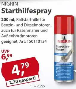 Sonderpreis Baumarkt NIGRIN Starthilfespray Angebot