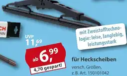 Sonderpreis Baumarkt BOSCH Flachbalkenwischer für Heckscheiben Angebot