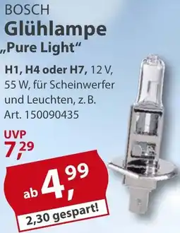 Sonderpreis Baumarkt BOSCH Glühlampe „Pure Light" Angebot
