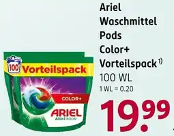 Rossmann Ariel Waschmittel Pods Color+ Vorteilspack Angebot