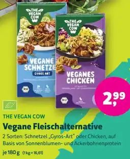 Biomarkt THE VEGAN COW Vegane Fleischalternative Angebot