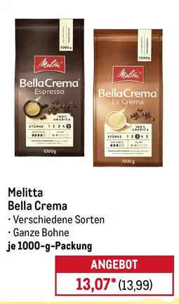 METRO Melitta Bella Crema Angebot