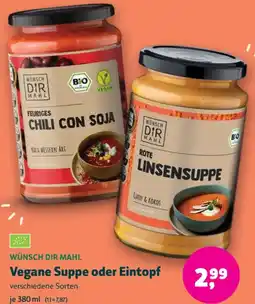 Biomarkt WÜNSCH DIR MAHL Vegane Suppe oder Eintopf Angebot
