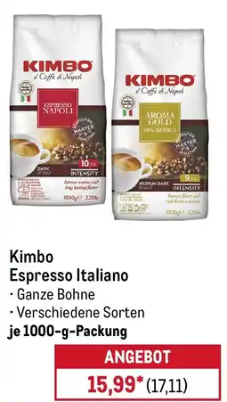 METRO Kimbo Espresso Italiano Angebot