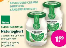 Biomarkt ANDECHSER NATUR Naturjoghurt Angebot
