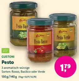 Biomarkt GUSTONI Pesto Angebot