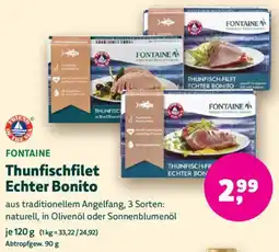 Biomarkt FONTAINE Thunfischfilet Echter Bonito Angebot
