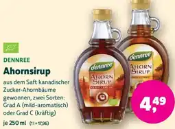 Biomarkt DENNREE Ahornsirup Angebot