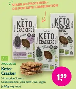 Biomarkt JFOODS SA Keto Cracker Angebot