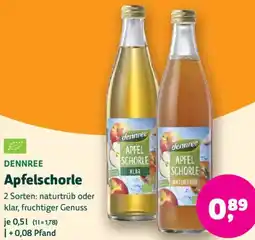 Biomarkt DENNREE Apfelschorle Angebot