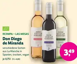 Biomarkt IRJIMPA - LAS MESAS Don Diego de Miranda Angebot