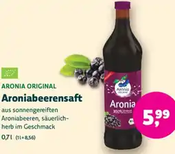 Biomarkt ARONIA ORIGINAL Aroniabeerensaft Angebot