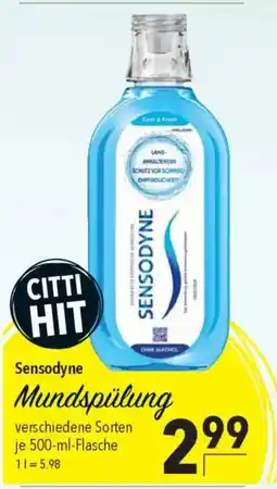 CITTI Markt Sensodyne Mundspülung Angebot
