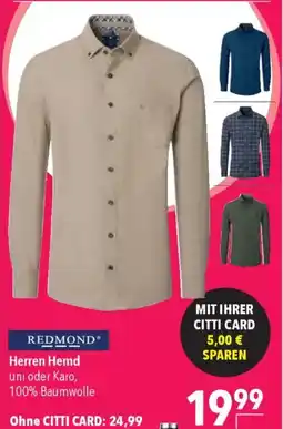 CITTI Markt REDMOND Herren Hemd Angebot