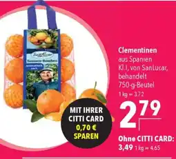 CITTI Markt SanLucar Clementinen Angebot