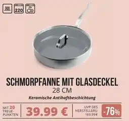 CITTI Markt Mauviel 1830 SCHMORPFANNE MIT GLASDECKEL 28 CM Angebot