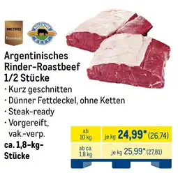 METRO Argentinisches Rinder-Roastbeef 1/2 Stücke Angebot