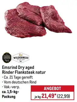 METRO Emsrind Dry aged Rinder Flanksteak natur Angebot