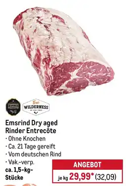 METRO Emsrind Dry aged Rinder Entrecôte Angebot