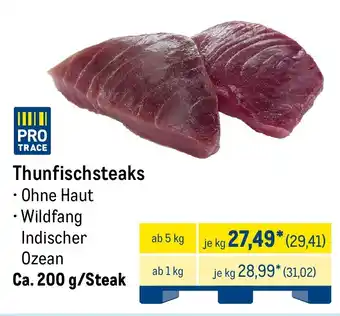 METRO Thunfischsteaks Angebot