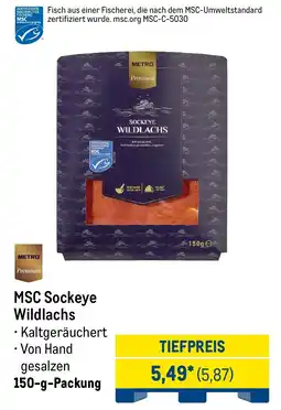 METRO METRO Premium MSC Sockeye Wildlachs Angebot