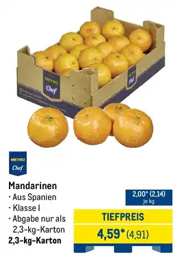 METRO METRO Chef Mandarinen Angebot