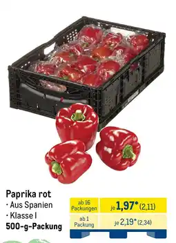 METRO Paprika rot Angebot