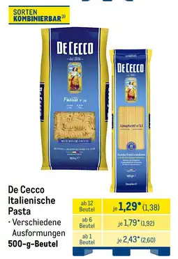METRO De Cecco Italienische Pasta Angebot