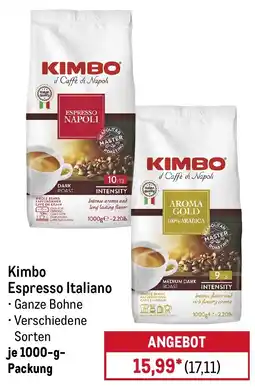 METRO Kimbo Espresso Italiano Angebot