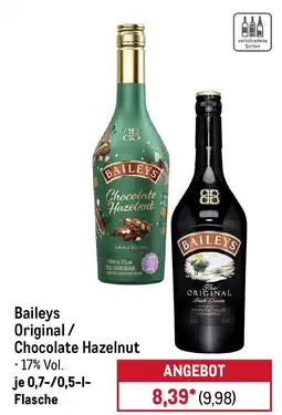 METRO Baileys Original/ Chocolate Hazelnut Angebot