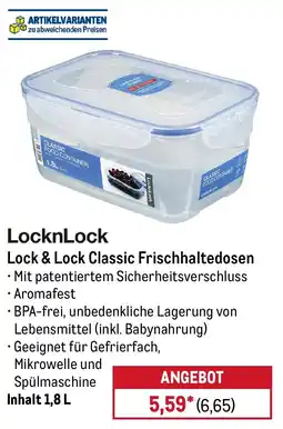 METRO LocknLock Lock & Lock Classic Frischhaltedosen Angebot