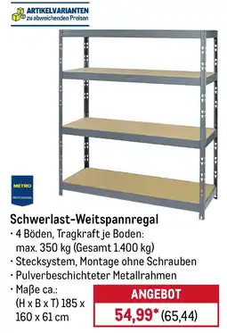 METRO METRO PROFESSIONAL Schwerlast-Weitspannregal Angebot