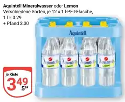 Globus Aquintéll Mineralwasser oder Lemon Angebot