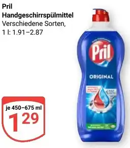 Globus Pril Handgeschirrspülmittel Angebot