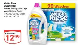 Globus Weißer Riese Waschmittel Pulver, Flüssig oder Caps Angebot