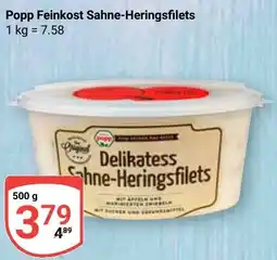 Globus Popp Feinkost Sahne-Heringsfilets Angebot