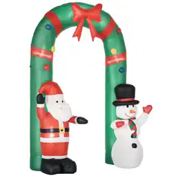 Netto Marken-Discount HOMCOM Aufblasbare Weihnachtsdekoration Polyester Angebot
