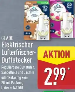 Aldi Nord GLADE Elektrischer Lufterfrischer- Duftstecker Angebot