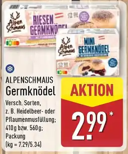Aldi Nord ALPENSCHMAUS Germknödel Angebot