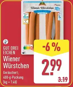 Aldi Nord GUT DREI EICHEN Wiener Würstchen Angebot