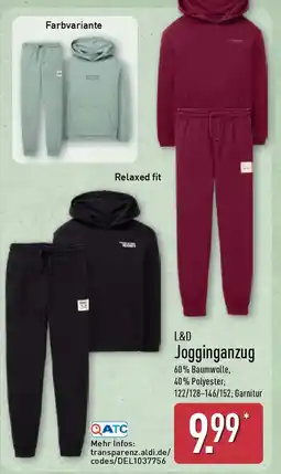 Aldi Nord L&D Jogginganzug Angebot