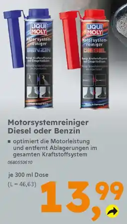 Globus Baumarkt LIQUI MOLY Motorsystemreiniger Diesel oder Benzin Angebot