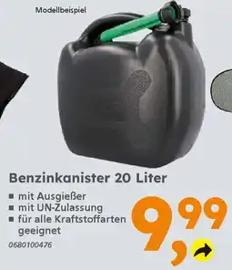 Globus Baumarkt Benzinkanister 20 Liter Angebot