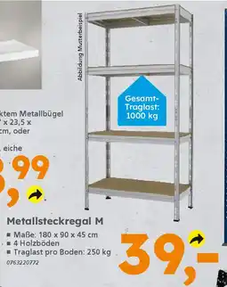 Globus Baumarkt Metallsteckregal M Angebot