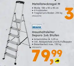 Globus Baumarkt KRAUSE Haushaltsleiter Sepuro 1x6 Stufen Angebot