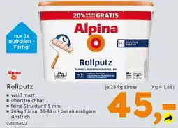 Globus Baumarkt Alpina Rollputz Angebot