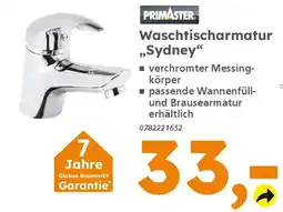 Globus Baumarkt PRIMASTER Waschtischarmatur ,,Sydney" Angebot