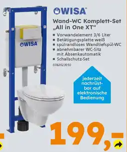 Globus Baumarkt WISA Wand-WC Komplett-Set ,,All in One XT" Angebot